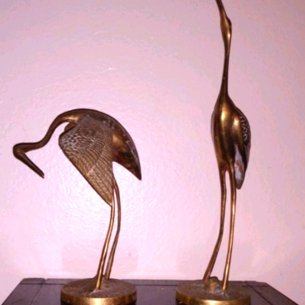 Vintage Brass Storks